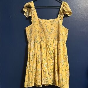 Old Navy Yellow Floral Dress